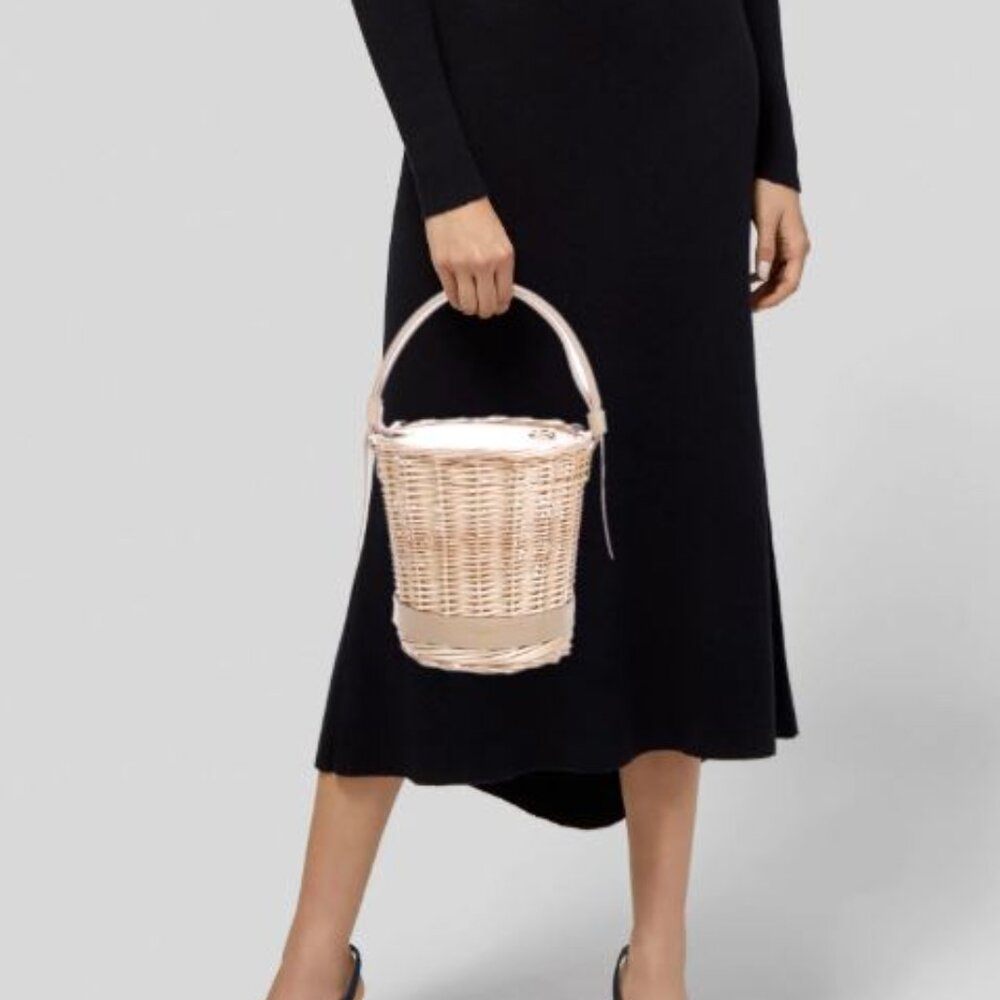 RARE Polène L’Osier Basket Bag in Sand - Picture 8 of 11